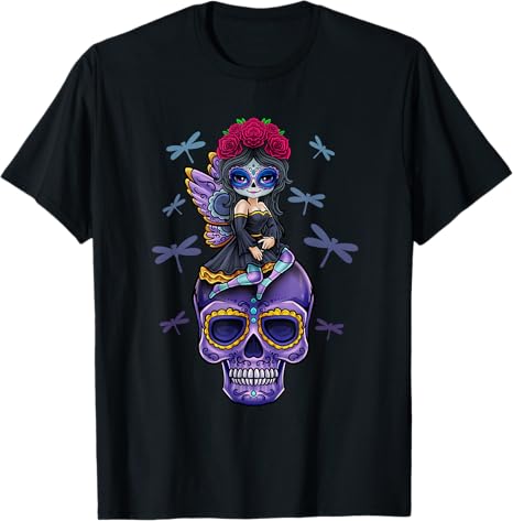 Day of the Dead Tees NYC - sugar skull t-shirt womens