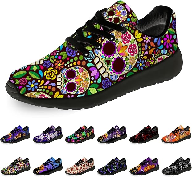 horethy - sugar skull sneakers womens