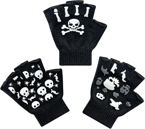 Evridwear - sugar skull winter gloves