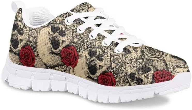 AmzPrint - sugar skull sneakers womens