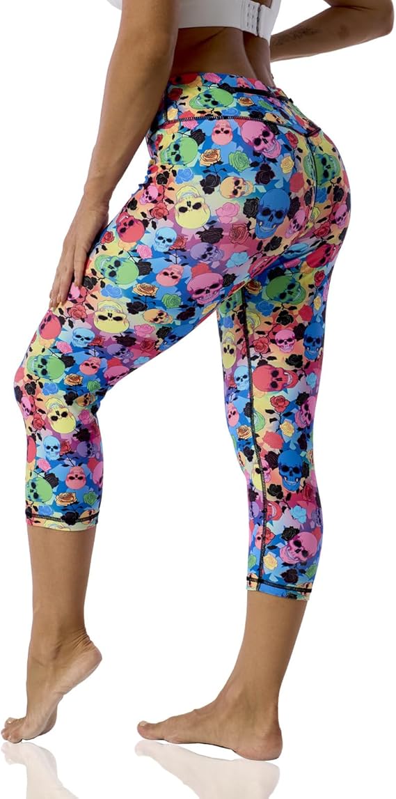 UIUO-UIPEU - sugar skull leggings for women