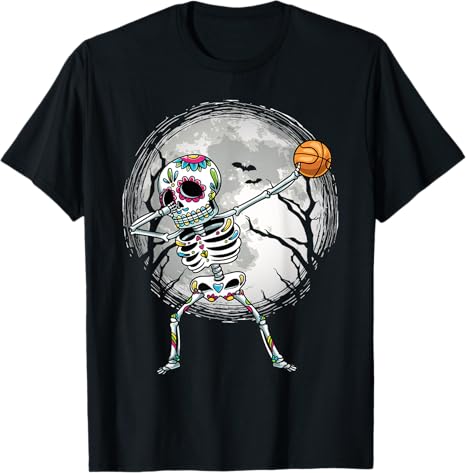 Thabasketballthem - sugar skull t-shirt womens