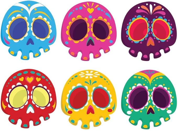 Day Of The Dead Candy Sugar Skull Collage Cool Wall Art Print Poster 36x24 - sugar skull poster print