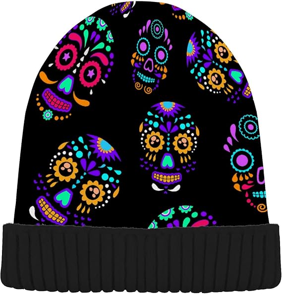 ALAZA - sugar skull beanie