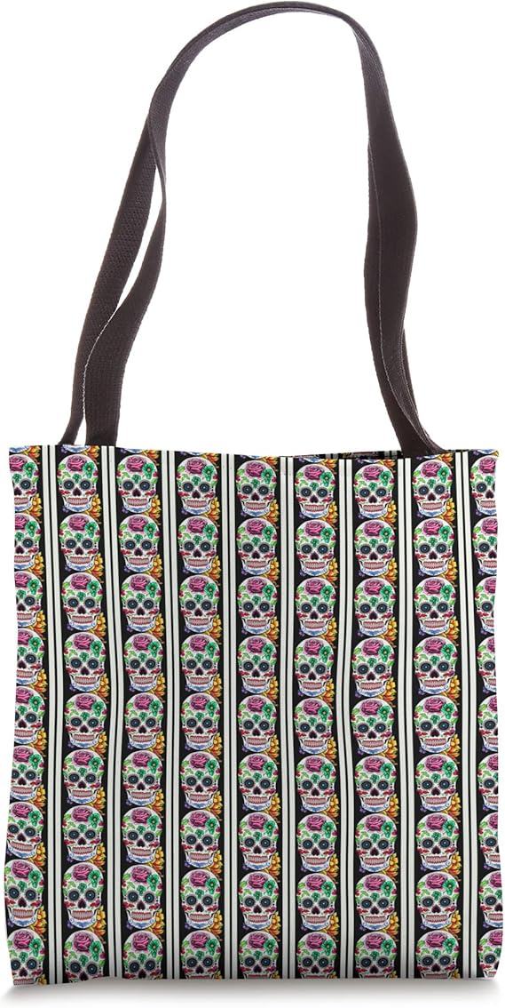 Dia De Los Muertos Sugar Skull Tote Bag - sugar skull handbags for sale