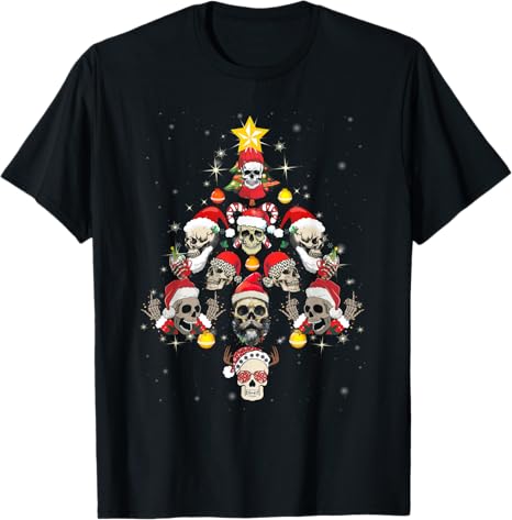 Sugar Skull Santa Claus With Hat Christmas Tree - sugar skull beanie
