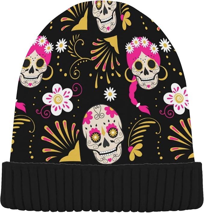 Naanle - sugar skull beanie