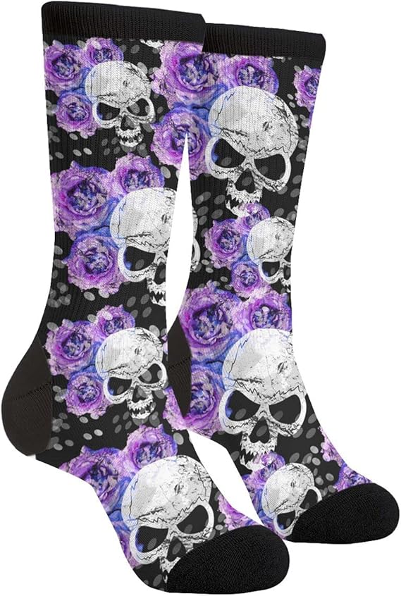 WILL BUDXEG - sugar skull socks womens