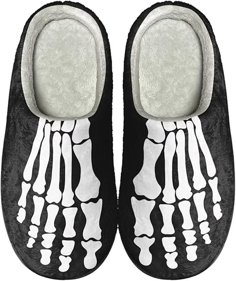 Howilath - sugar skull slippers womens