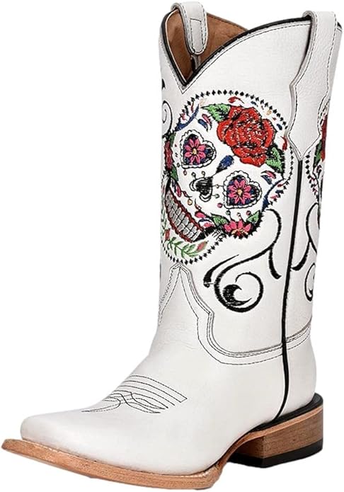 Circle G - sugar skull boots for women