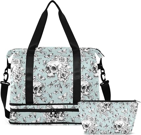 MNSRUU - sugar skull luggage set