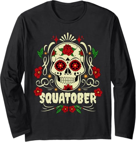 Advanced Strength Training Gym Shirts & Gifts - sugar skull long sleeve shirt mens