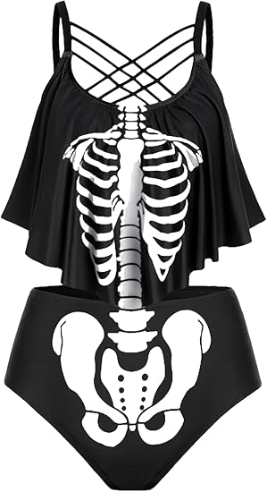 ROSE GAL - sugar skull bikini set