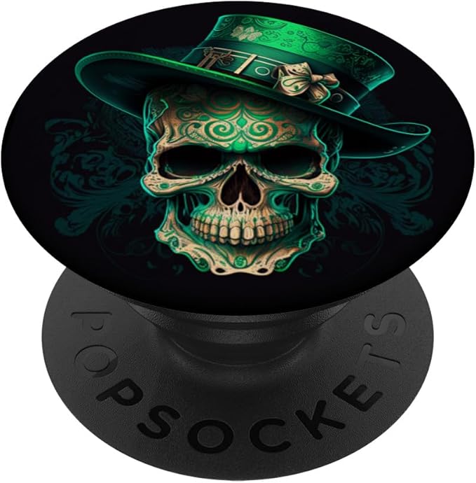 Logiamerch St Patricks Day - sugar skull beanie