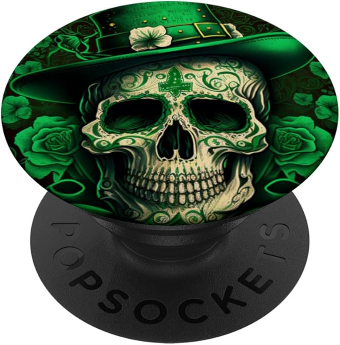 Logiamerch St Patricks Day - sugar skull beanie
