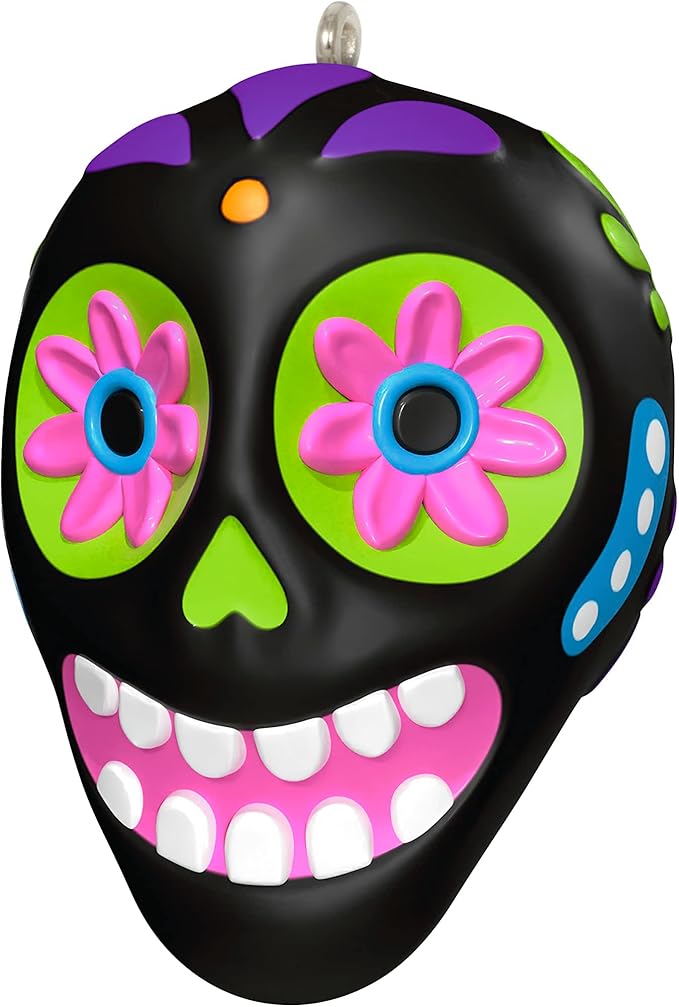 Hallmark Keepsake 1" Mini Christmas Ornament 2023, Sweet Sugar Skull Mini - sugar skull christmas ornament