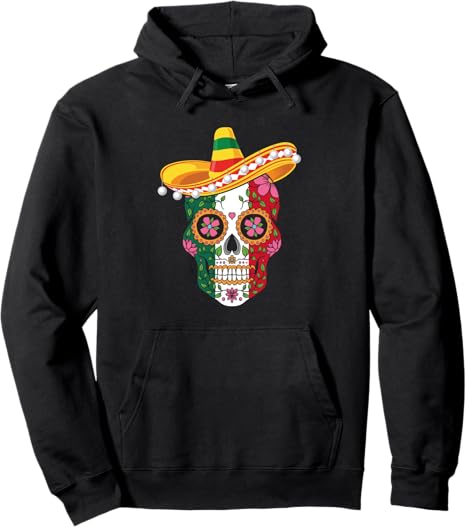 Cinco De Mayo Party Sugar Skull - sugar skull hoodie mens