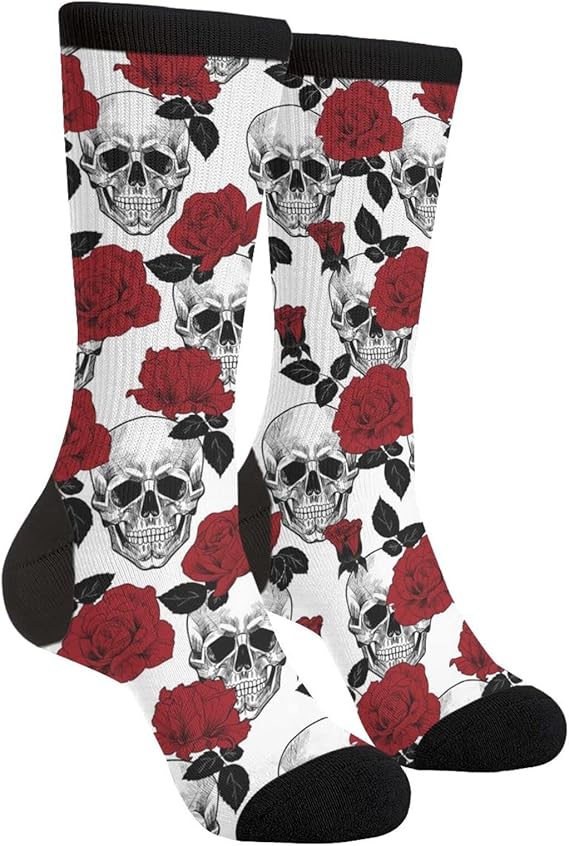 WILL BUDXEG - sugar skull socks womens