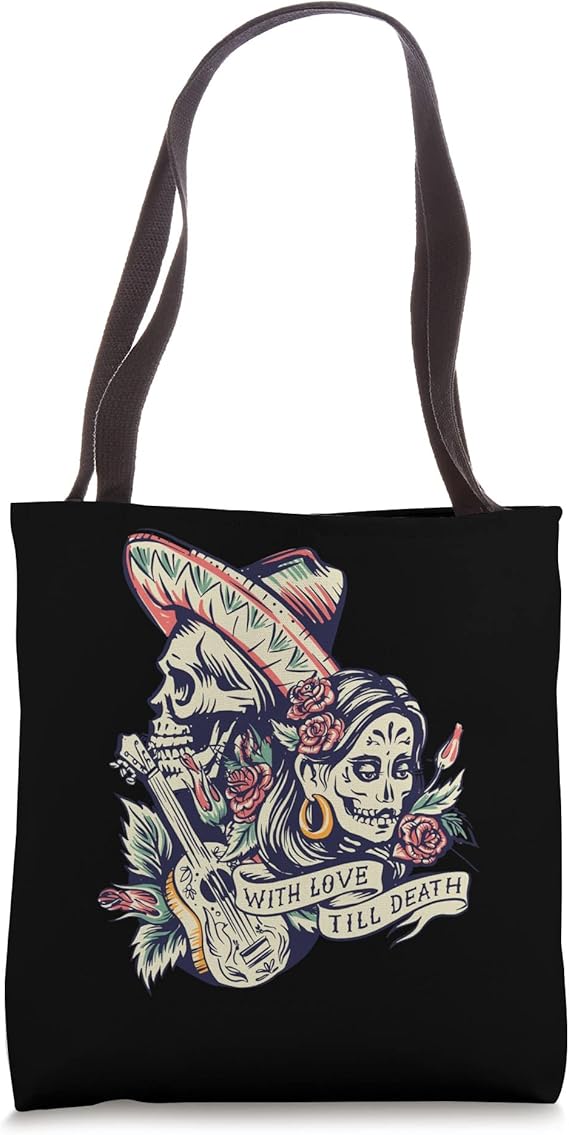 Tote Bag - sugar skull handbags for sale