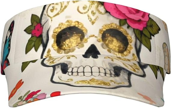 Florally - sugar skull beanie