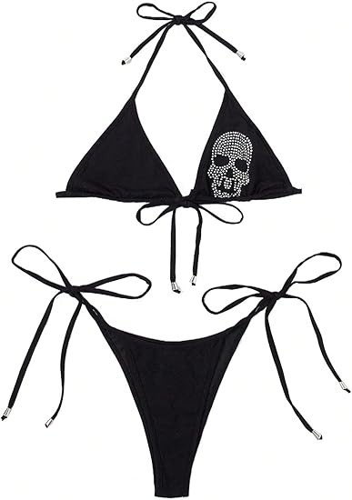 WDIRARA - sugar skull bikini set