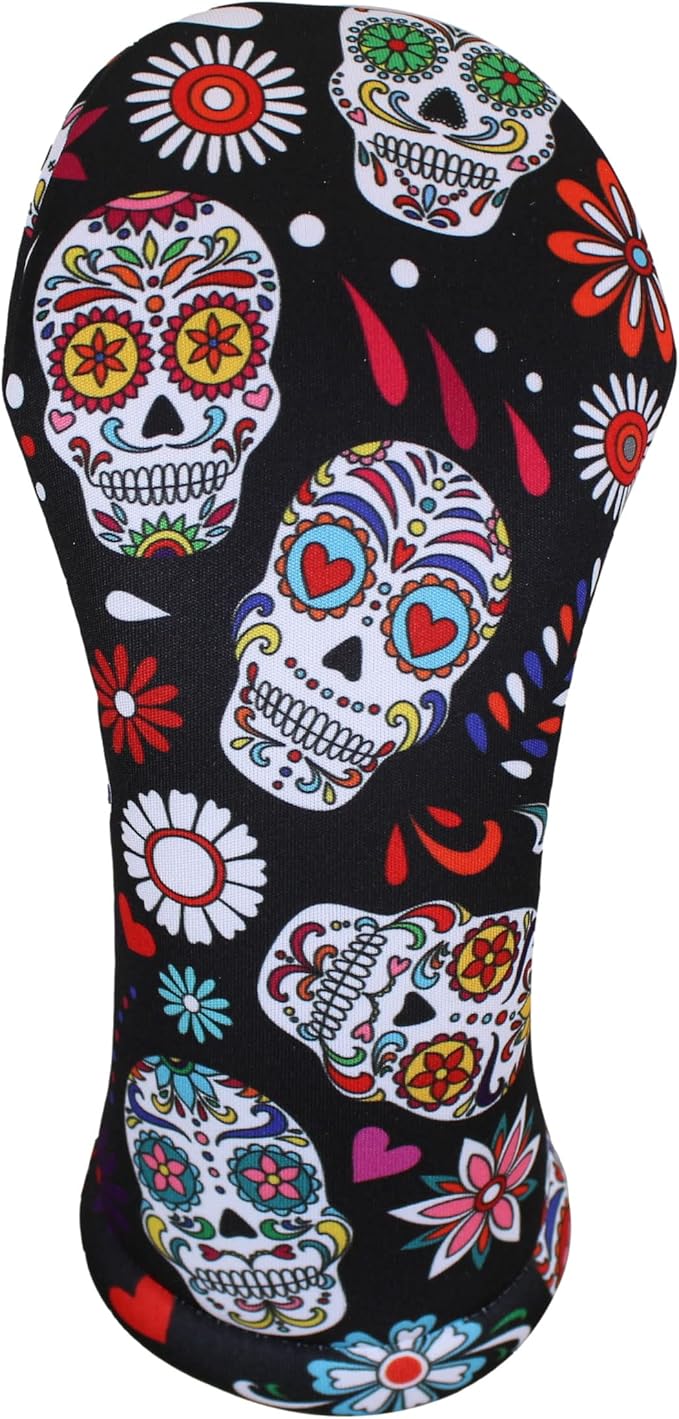 BeeJos Club Headcovers-Driver, Fairway, Hybrid Sizes: All Sold Separately | Sugar Skulls - sugar skull beach towel