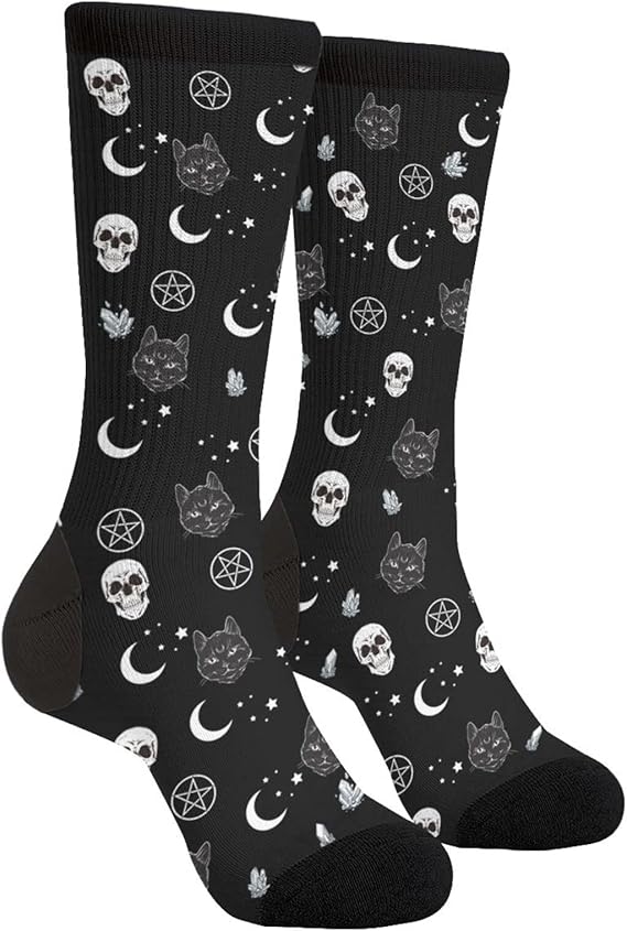 GJLNTRF - sugar skull socks womens