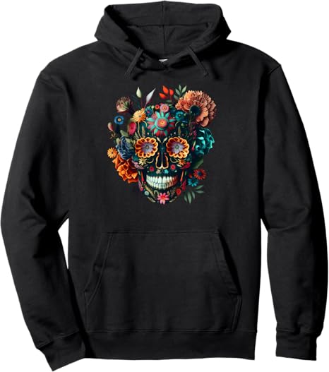 Sugar Skull & Dia de los Muertos I GRAPHIC TRENDS - sugar skull hoodie mens
