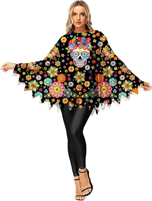 AOBUTE - sugar skull dress womens