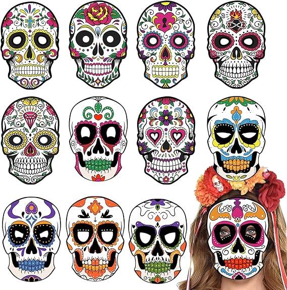 Qpout - sugar skull face mask