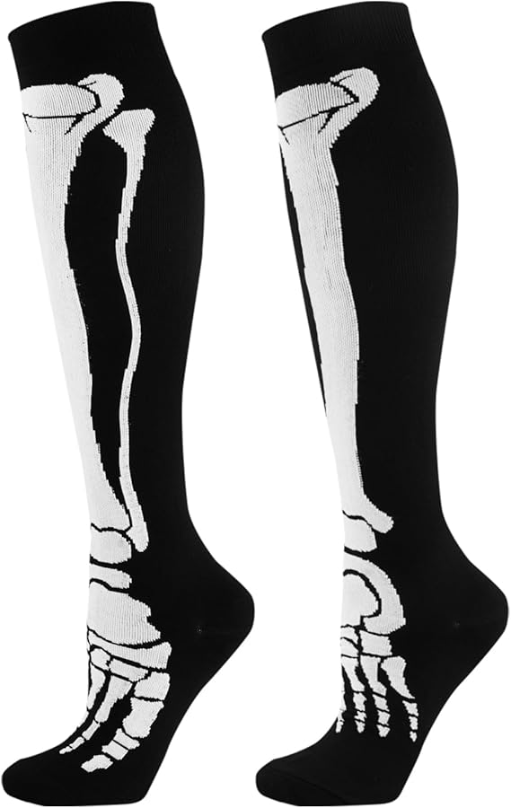 Junely - sugar skull socks womens