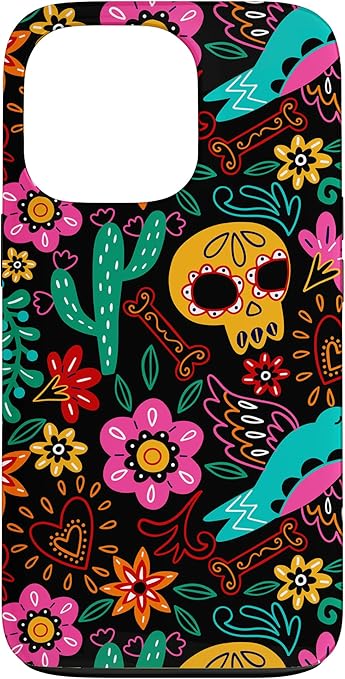 Sugar Skull Calavera Día de los Muertos Design for Mexicans Case for iPhone 13 Pro - sugar skull beach towel