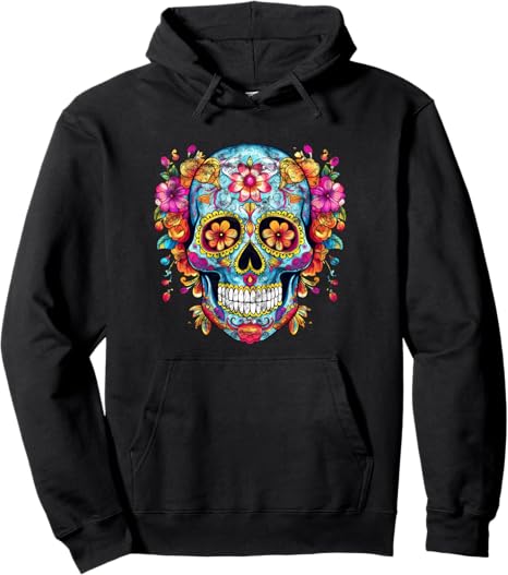 Sugar Skull & Dia de los Muertos I GRAPHIC TRENDS - sugar skull hoodie mens