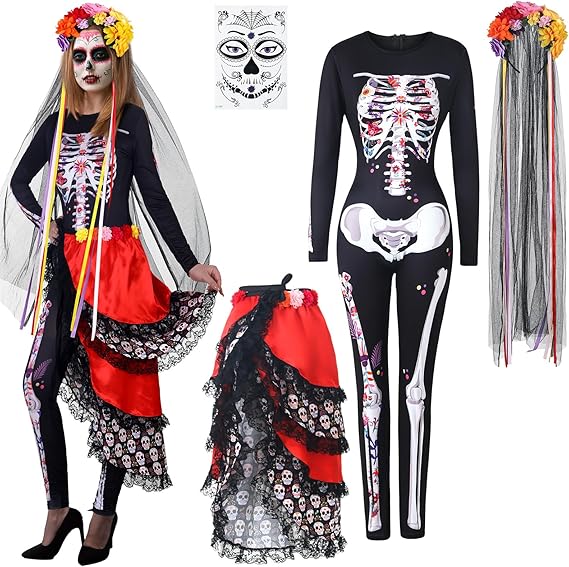 Ramede - sugar skull dress womens