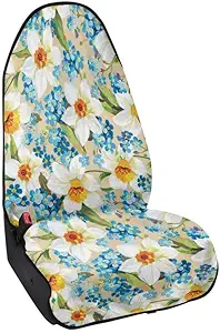 Day of The Dead Skull Print Car Seat Cover Halloween Pixel Sugar Skeleton for Cars Trucks Suvs Auto Seat Pet Protector Universal Fit for Swimming Beach and Hiking - sugar skull car pet seat cover