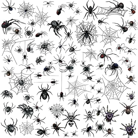 80+ PCS Halloween Spider Web Temporary Tattoos Halloween Makeup Kit for Women Adults, Halloween Face Tattoos Realistic 3D Spider Web Fake Tattoos for Kids Halloween Temporary Tattoos - sugar skull temporary tattoo