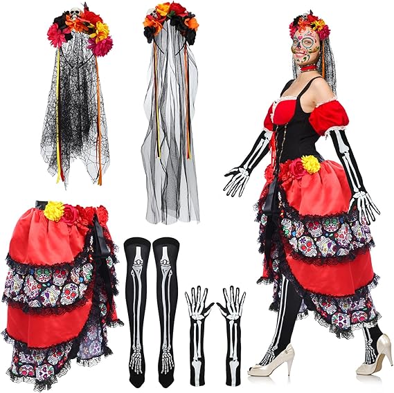 Suhine - sugar skull dress womens