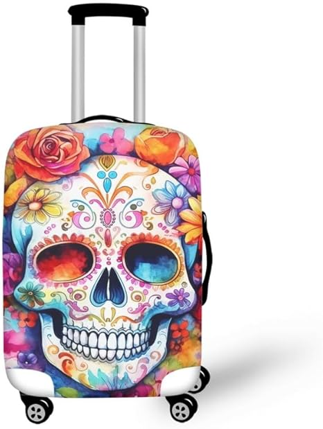 Semiouray - sugar skull luggage set