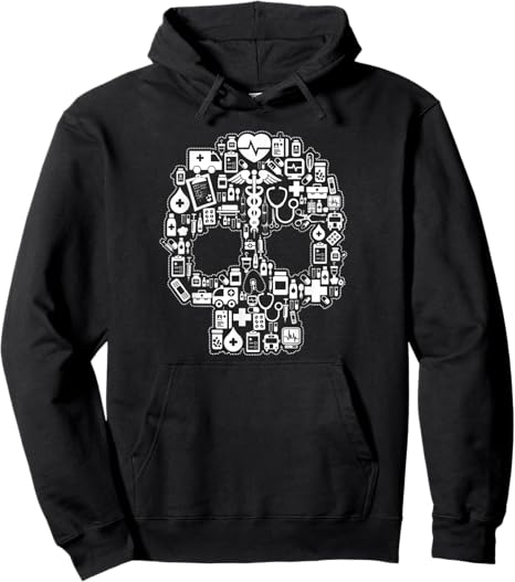 Nurse Sugar Skull for Men Women - sugar skull hoodie mens