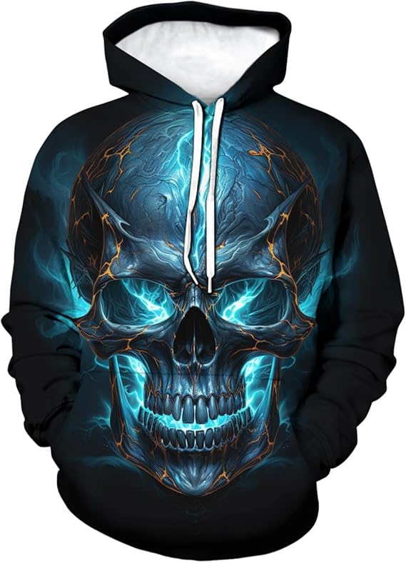 Girren - sugar skull zip up hoodie mens