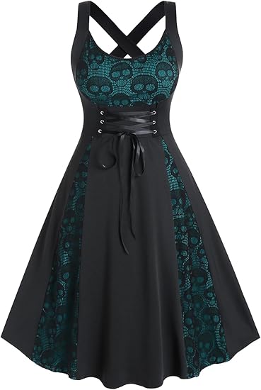 ROSE GAL - sugar skull dress womens