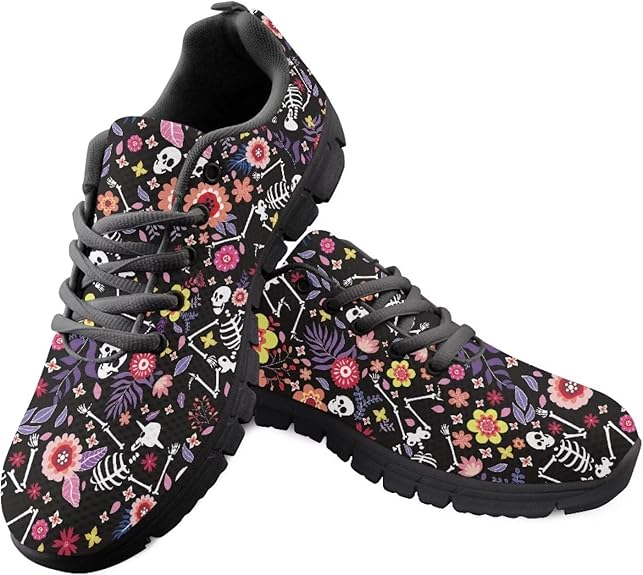 FKELYI - sugar skull sneakers womens