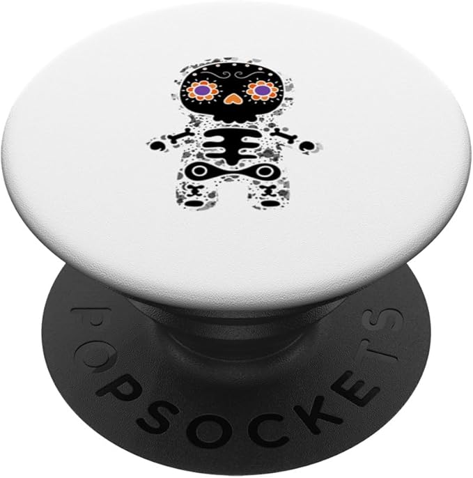 Sugar Skull Tattoo Skeleton Cute Design Halloween Costume PopSockets Standard PopGrip - sugar skull temporary tattoo