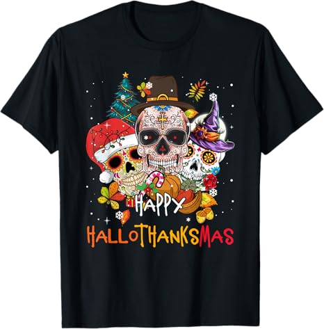 Sugar-Skull Skeleton Halloween Hallothanksmas - sugar skull beanie