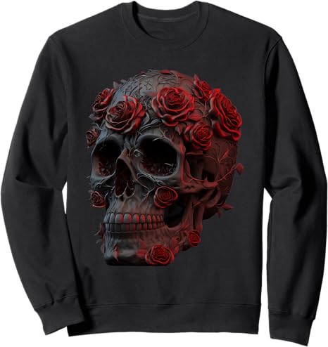 Skulls Apparel - sugar skull sweatshirt womens