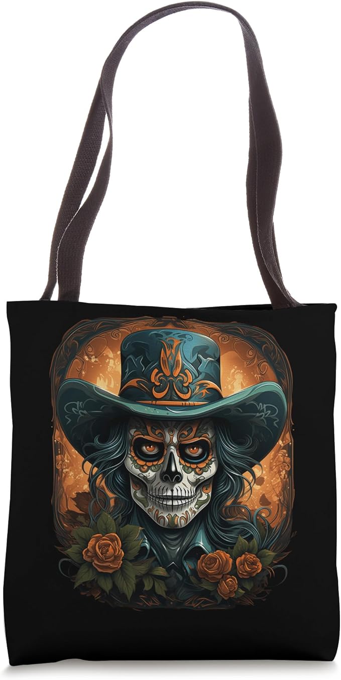 Day Of The Dead I Sugar Skull I Dia De Los Muertos Tote Bag - sugar skull handbags for sale
