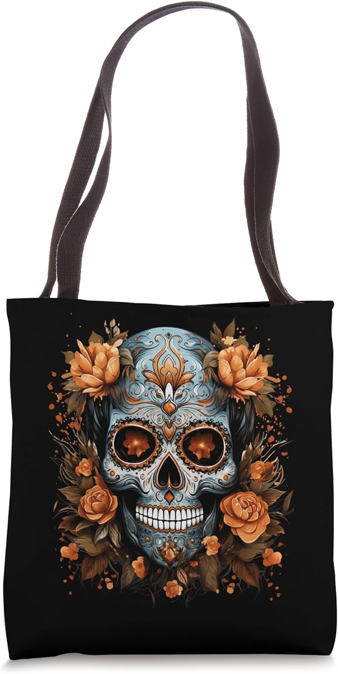 Day Of The Dead I Sugar Skull I Dia De Los Muertos Tote Bag - sugar skull handbags for sale