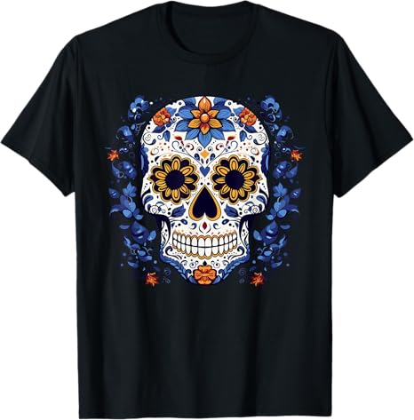 Dia de los Muertos Sugar Skull La Catrina Shop - sugar skull t-shirt womens