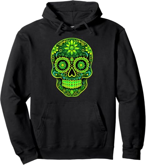 Utopia Sport Sugar Skulls Shop - sugar skull hoodie mens