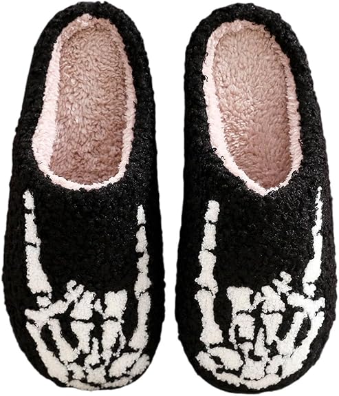 LNERIP - sugar skull slippers womens